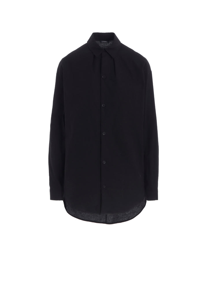 LIGHT POPLIN NECK TUCK SHIRT