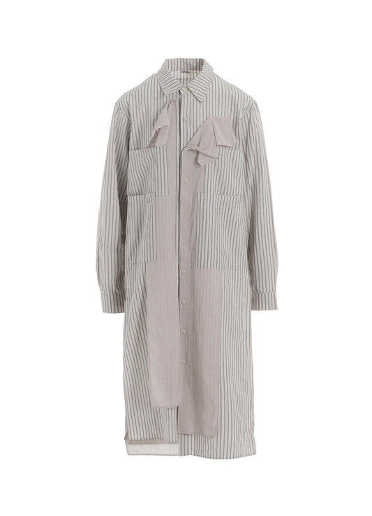 STRIPE LAYERED LONG SHIRT