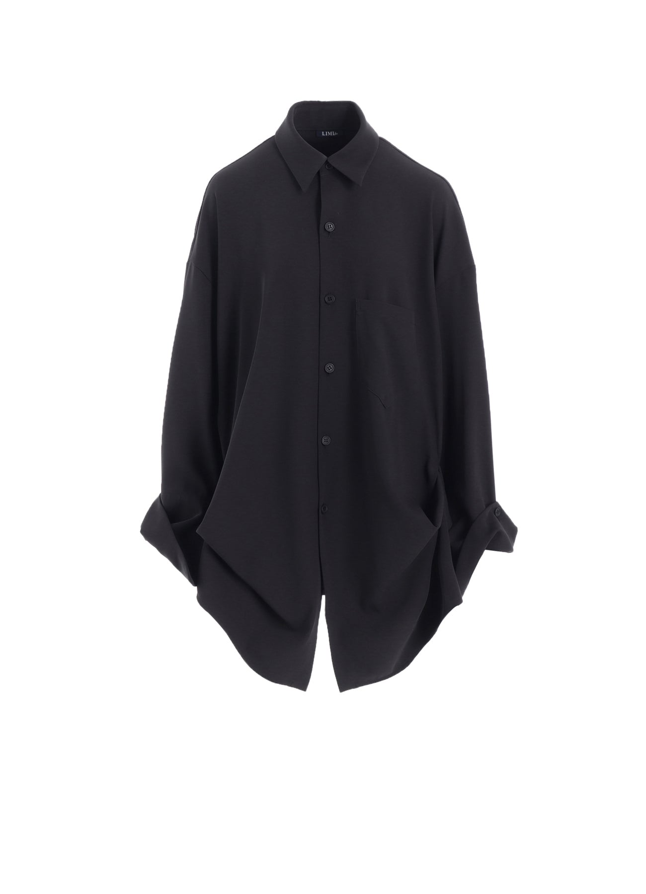 LIMI Feu ブラック 半袖シャツジャケット　黒 LIMI feu × Lee 20th anniversary collaboration A/W 22 | Yohji