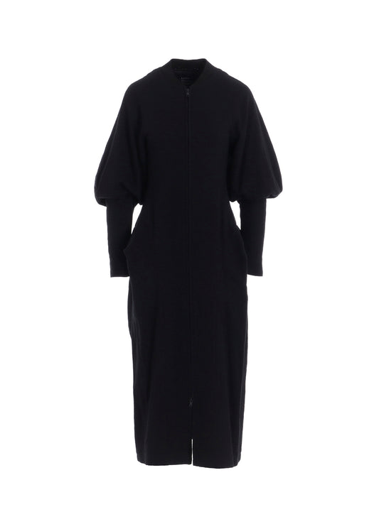 SHRINKED SERGE BALLOON SLEEVE COAT