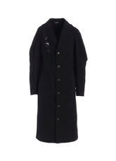 DAMAGED DENIM DESIGNED SLEEVE COAT