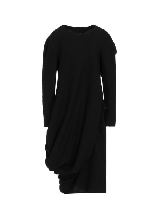 MILLED GABARDINE TWIST DRESS