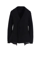 WOOL GAUZE LAYERED JACKET