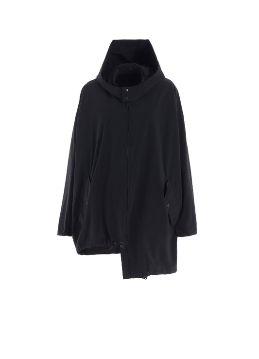 ASYMMETRY BLOUSON WITH HOODIE