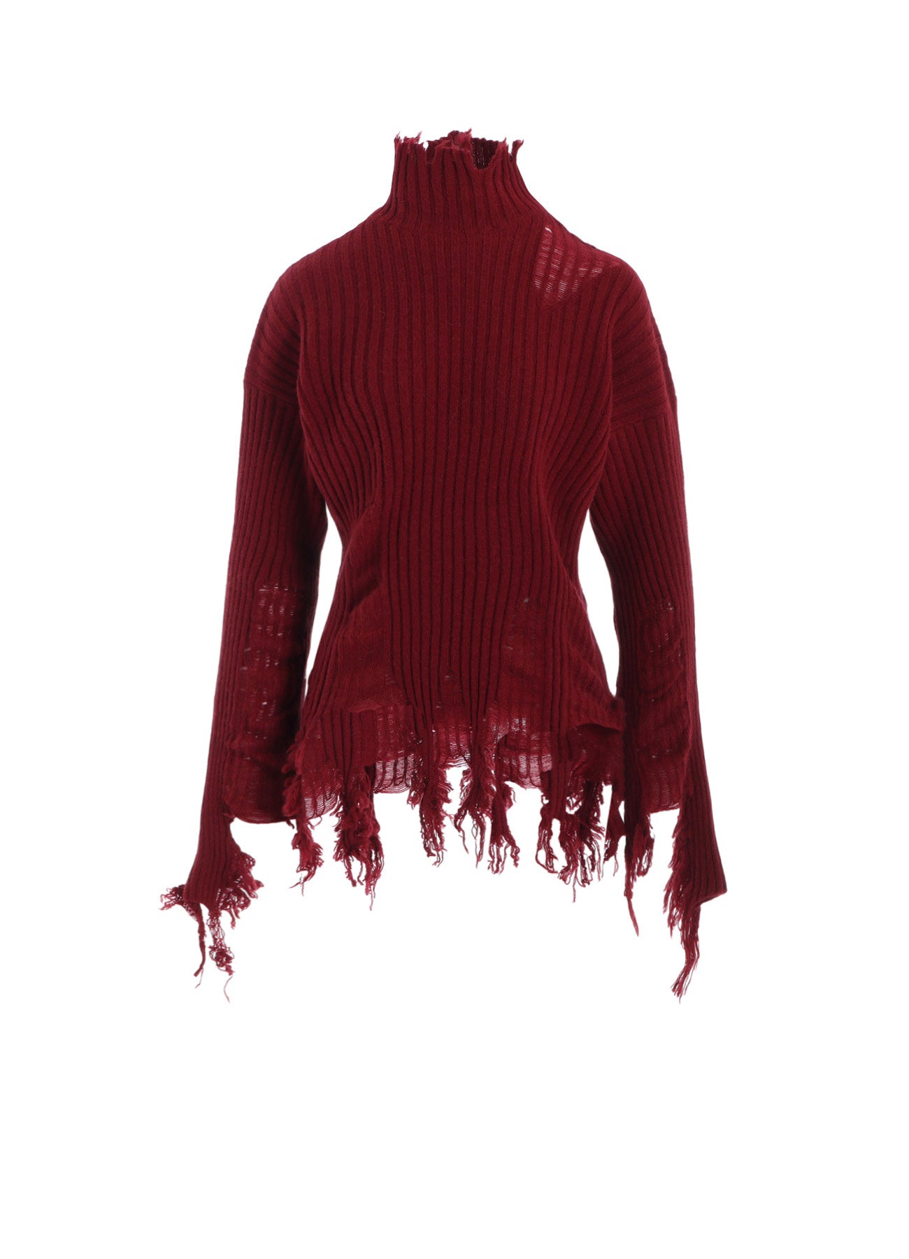 LIMI feu 異素材ニット CRUSHED RIB CARDIGAN(S Bordeaux): LIMI feu｜THE SHOP YOHJI