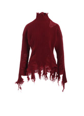 CRUSHED RIB PULLOVER