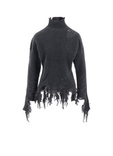 CRUSHED RIB PULLOVER