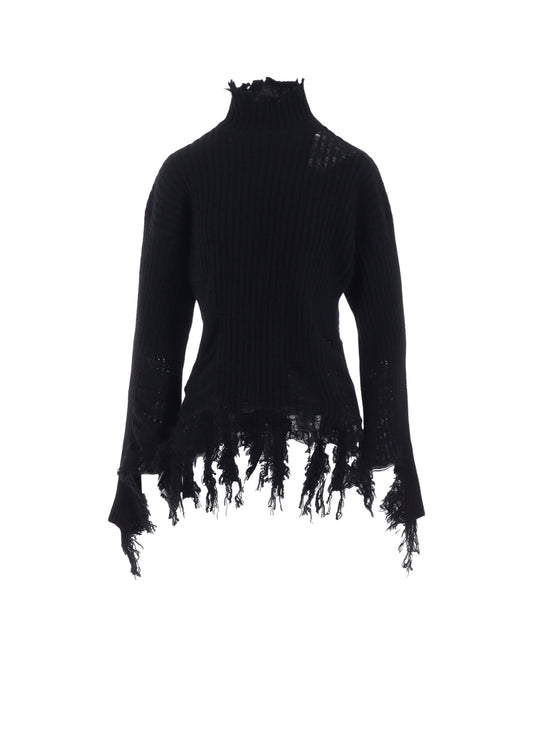 CRUSHED RIB PULLOVER