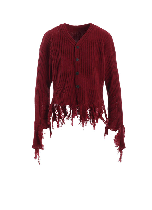 CRUSHED RIB CARDIGAN