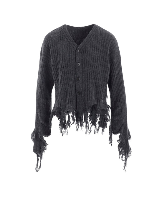 CRUSHED RIB CARDIGAN
