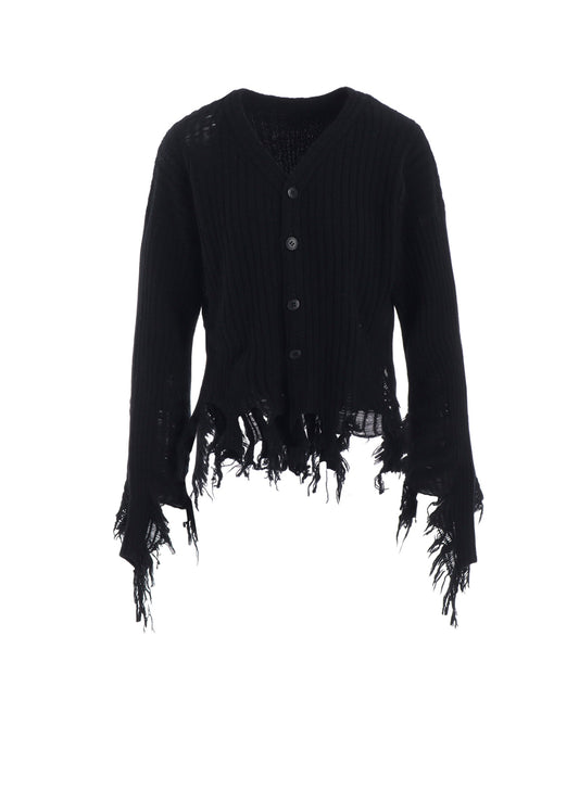 CRUSHED RIB CARDIGAN