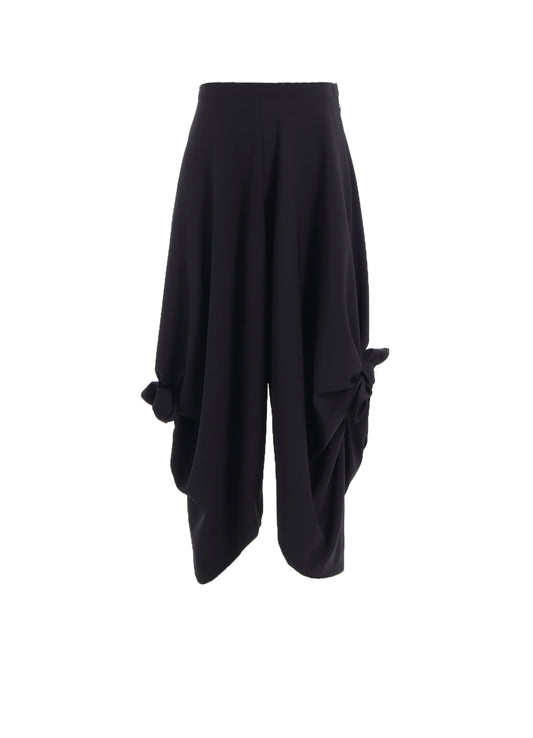DOUBLE SATIN TIED PANTS A