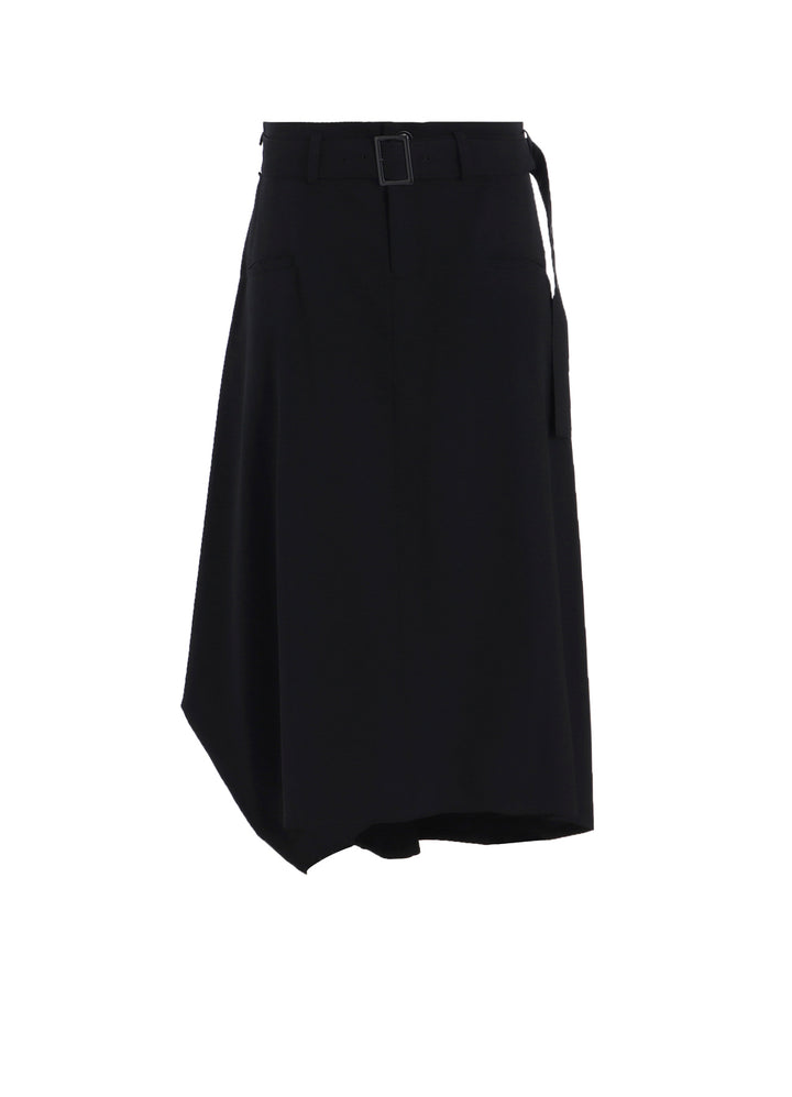 WOOL GABARDINE BOX SKIRT