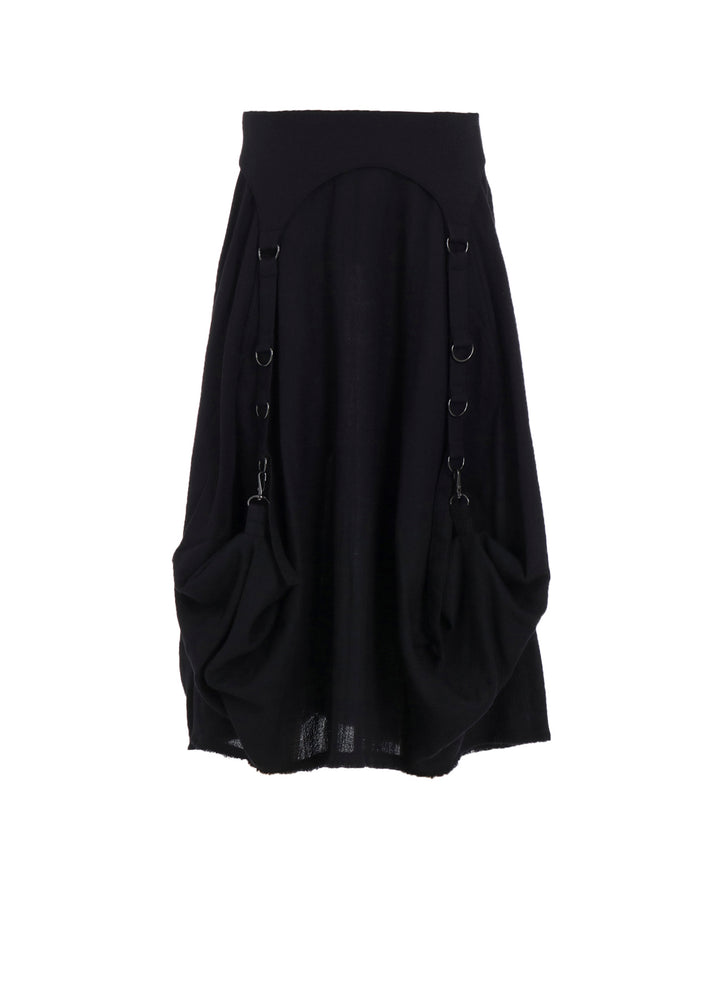 WOOL VIYELLA D RING SKIRT