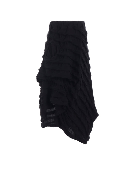 TWIST JACQUARD IRREGULAR HEM SKIRT
