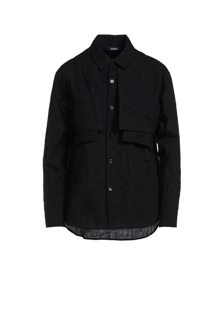 WASHER TYPEWRITER RAIN COAT LIKE SHIRT