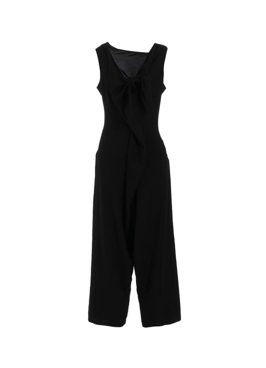 HARD TWIST GABARDINE FRONT RIBBON OVERALLS