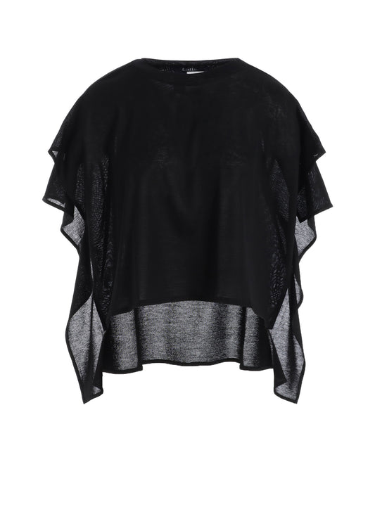 PARALLELED PLAIN STITCHSQUARE ZIP T-SHIRT