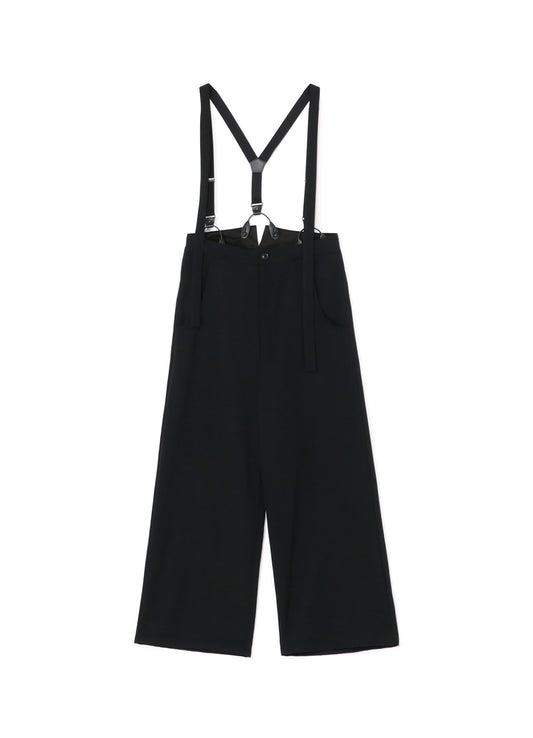WOOL GABARDINE SUSPENDERS PANTS