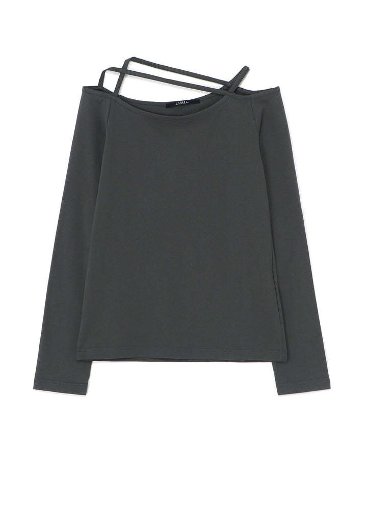 60/2 COTTON JERSEY SHOULDER STRING LONG T-SHIRT
