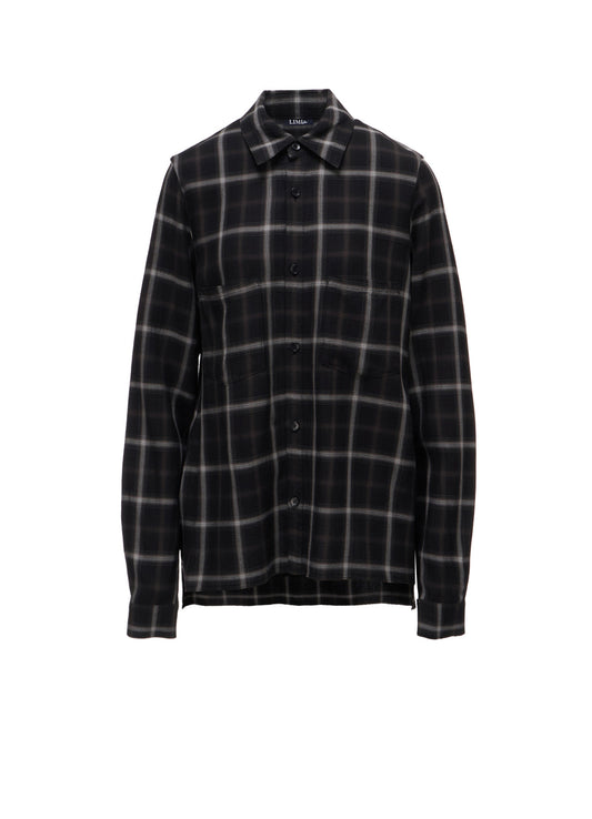 RAYON PLAID CHEST POCKET SHIRT
