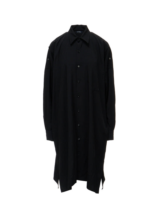 TA/PE DECHINE SHOULDER BUTTON BLOUSE