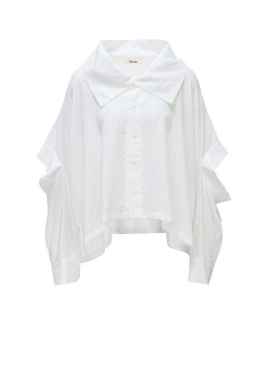 ERI PRINT SOFT LAWN ELBOW SLIT SHIRT
