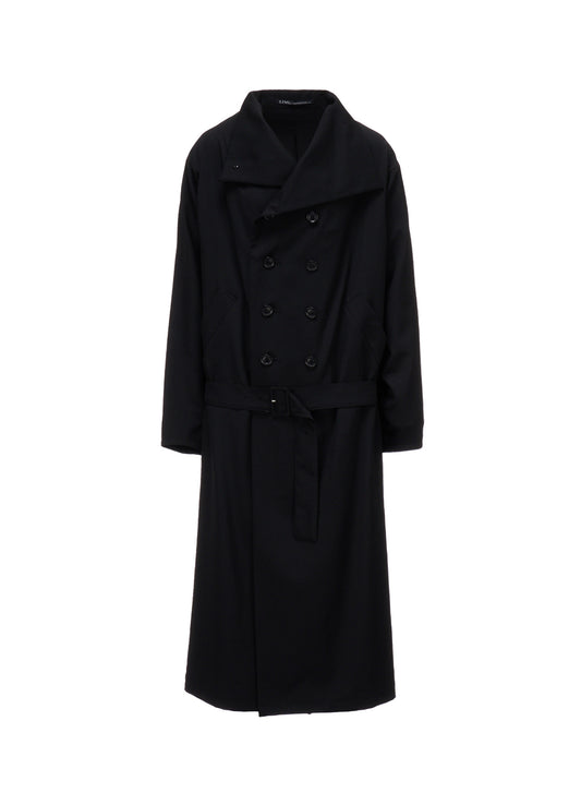 WOOL GABARDINE  KIMONO SLEEVE COAT