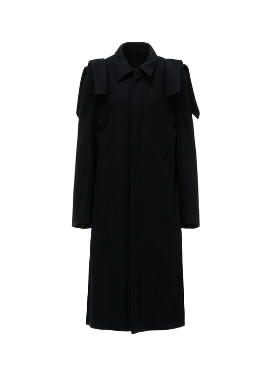 LIGHT MOSSER  PANELED SHOULDER COAT