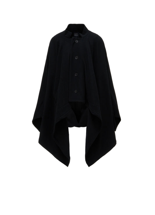 LIGHT MOSSER  STAND COLLAR SHORT COAT
