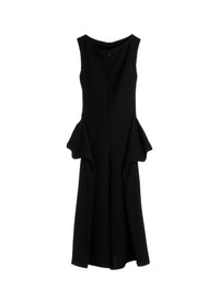 DOUBLE SATIN DRAPED POCKET JUMPSUIT