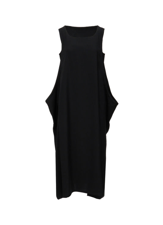DOUBLE SATIN SIDE DROP DRESS