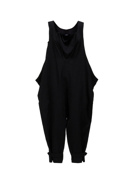 DOUBLE CLOTH SIDE DROP JUMPSUIT