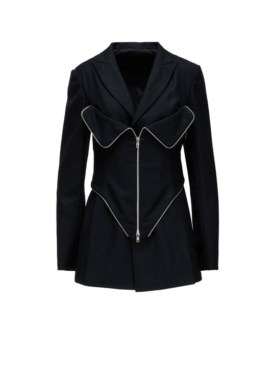 W/ SERGE  BUSTIER DETAIL JACKET