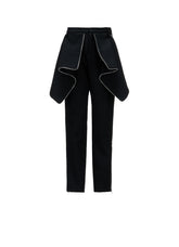 W/ SERGE  ZIP DETAIL SLIM PANTS