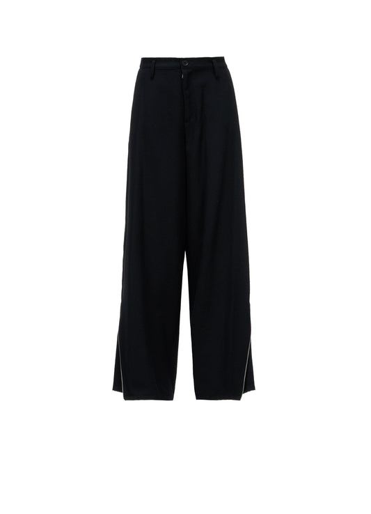 W/ SERGE  ZIP DETAIL PANTS