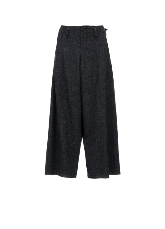 HERRINGBONE BIG TUCK PANTS