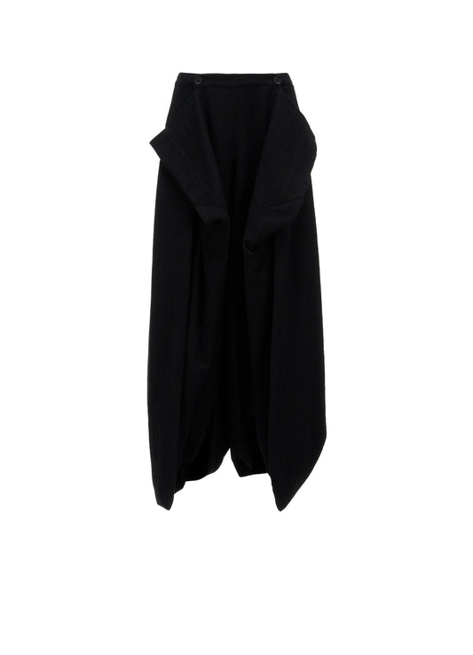 LIGHT SERGE A HEM PANTS