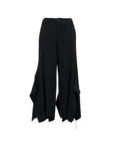 TOP DYED TWEED FLARED PANEL PANTS B