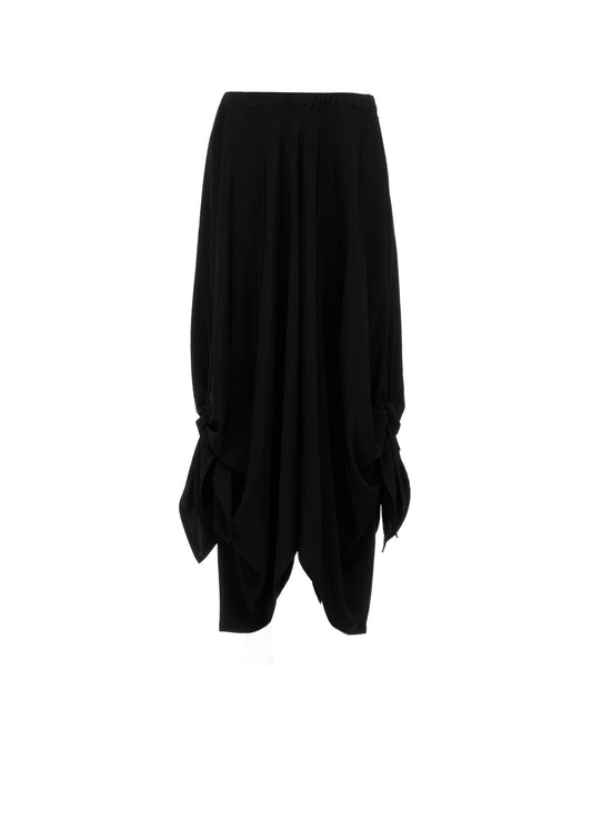 TA/PE CREPE DE CHINE SIDE TIE PANTS