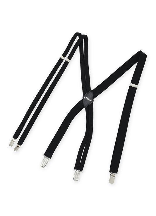POLYESTER RUBBER ASYMMETRIC DOUBLE STRAP SUSPENDERS