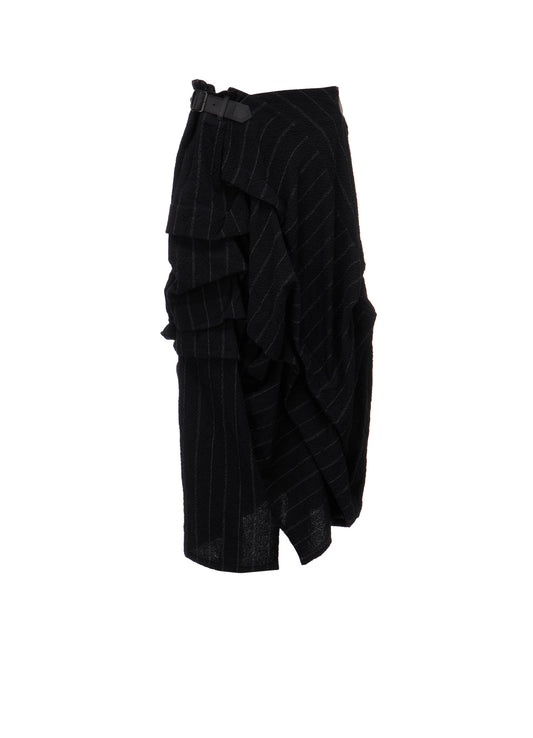 C/W STRIPE  TUCK SKIRT