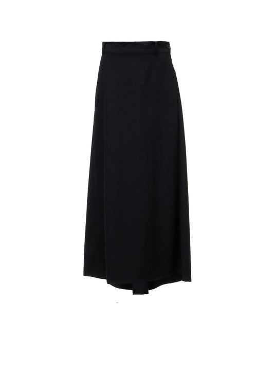 WOOL GABARDINE  BACK SLIT SKIRT