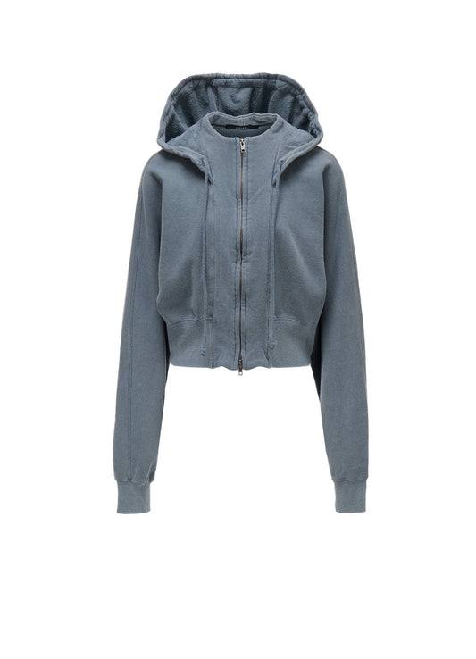 GARMENT DYED FRENCH TERRY SHORT PARKA