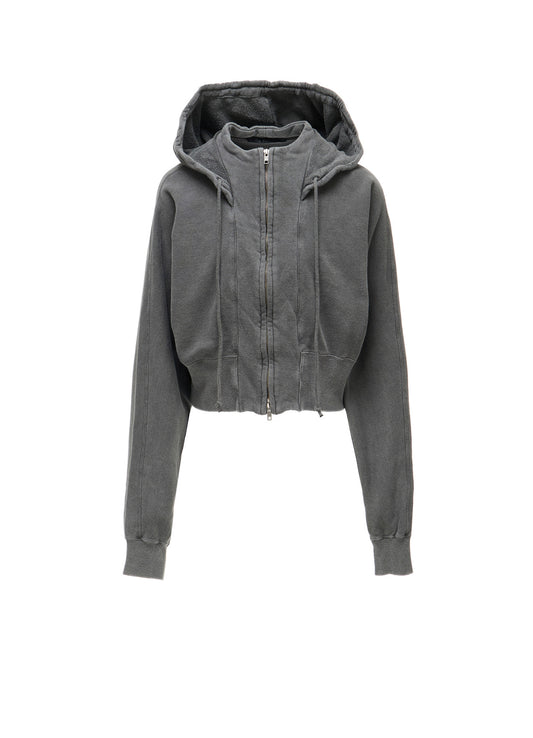 GARMENT DYED FRENCH TERRY SHORT PARKA