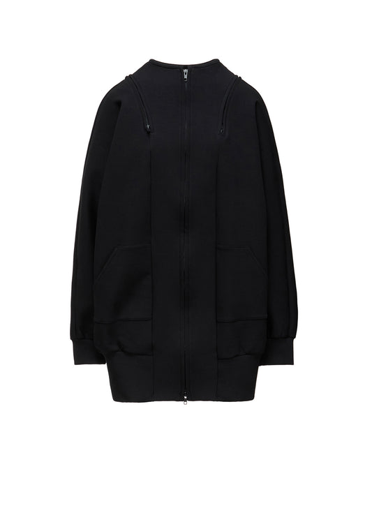 DOUBLE FACE JERSEY LONG ZIP BLOUSON