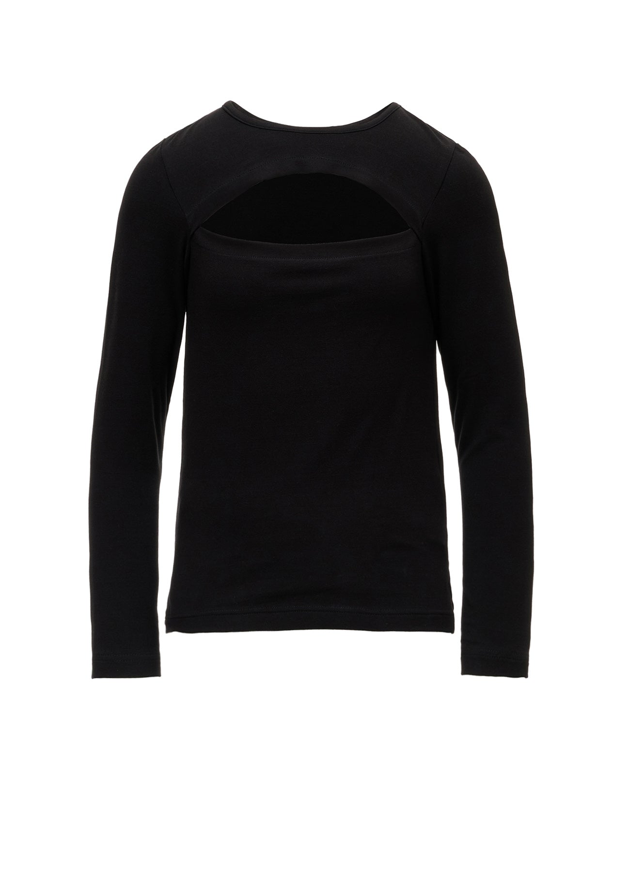 BRUSHED STRETCH JERSEY SLIT CHEST LONG SLEEVE T – THE SHOP YOHJI
