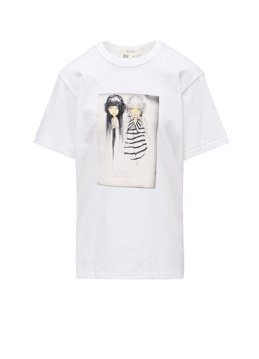 ERI PRINT B CREW NECK SHORT SLEEVE T-SHIRT