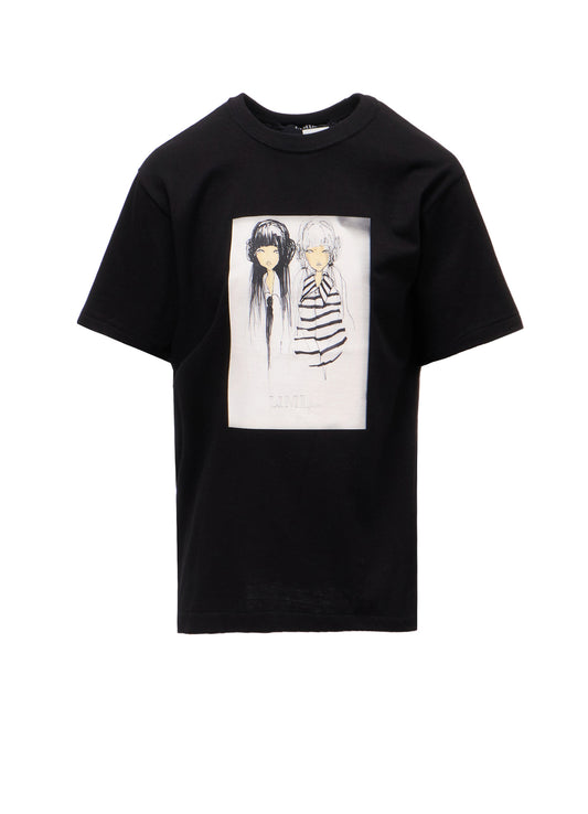 ERI PRINT B CREW NECK SHORT SLEEVE T-SHIRT