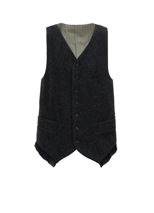 TOP DYED TWEED SINGLE VEST